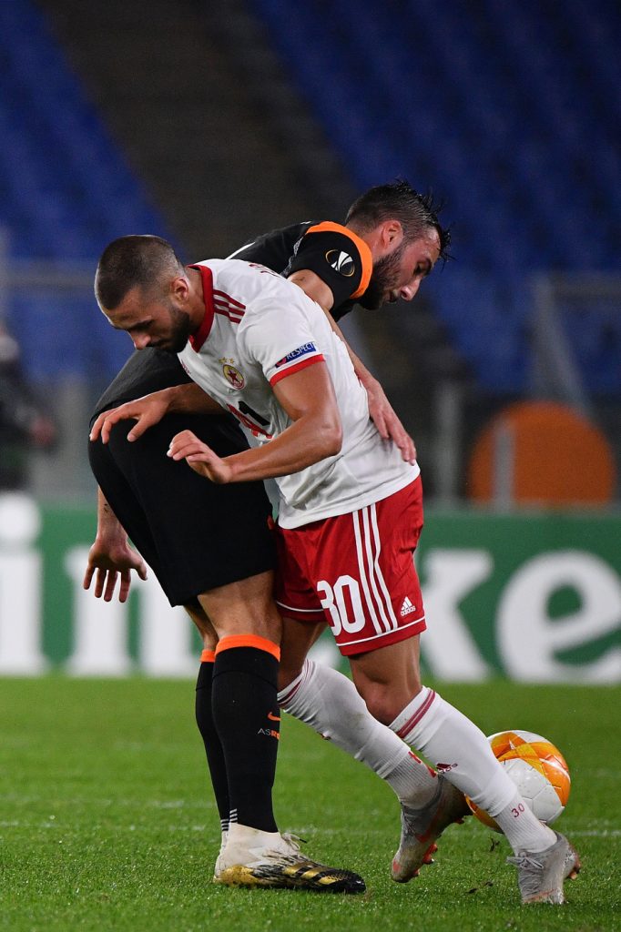 Roma vs CSKA Sofia - Cristante Yomov