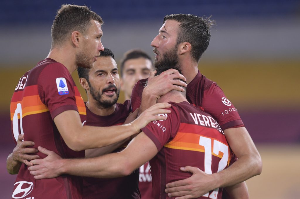 roma gol veretout cristante dzeko pedro