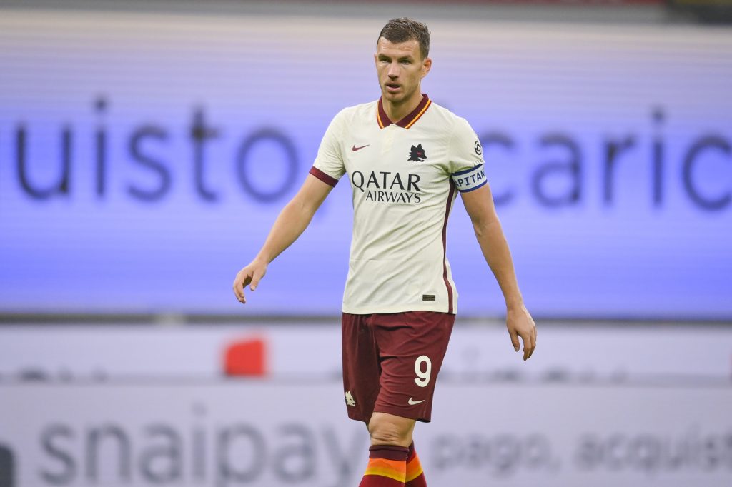 dzeko Milan vs Roma - Serie A TIM 2020/2021