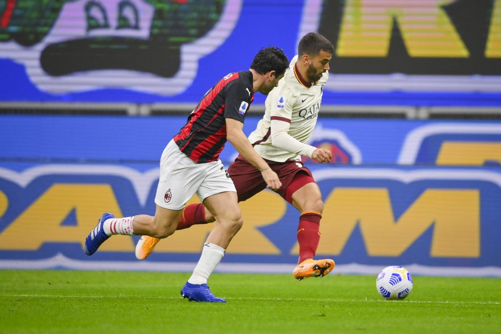spinazzola Milan vs Roma - Serie A TIM 2020/2021