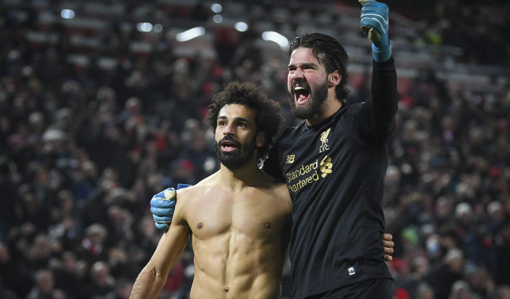 alisson salah Liverpool FC v Manchester United - Premier League