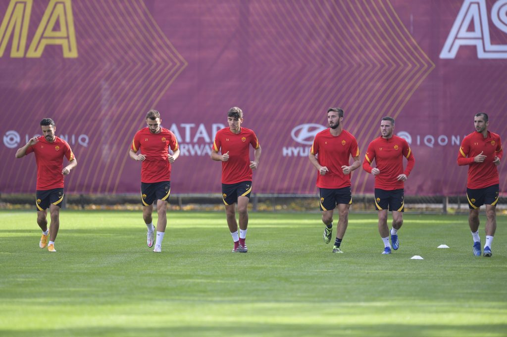 AS Roma, sessione di allenamento a TrigoriaAS Roma, sessione di allenamento a Trigoria