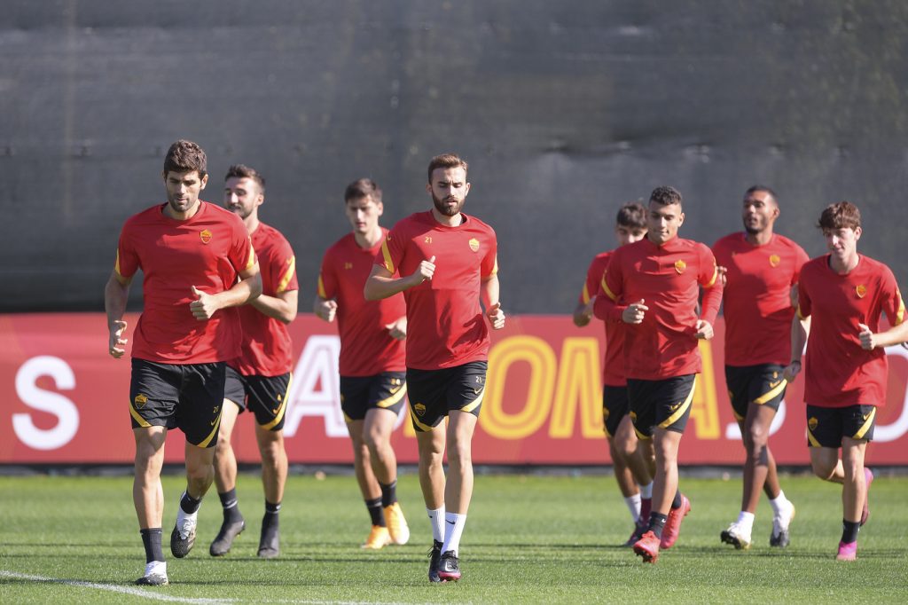 AS Roma, sessione di allenamento a TrigoriaAS Roma, sessione di allenamento a Trigoria