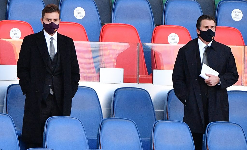 dan ryan friedkin mascherina Roma vs Parma - Serie A TIM 2020/2021
