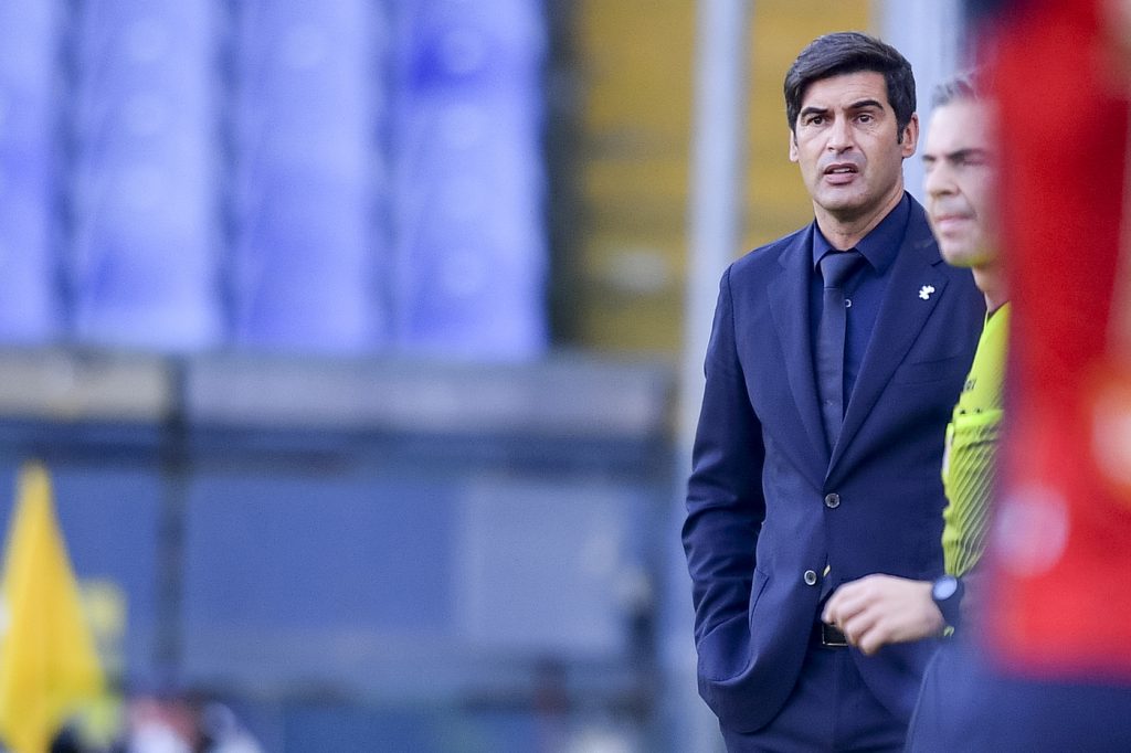 fonseca Genoa vs Roma - Serie A TIM 2020/2021
