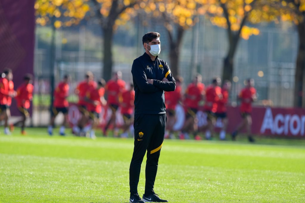 Fonseca AS Roma, sessione di allenamento a TrigoriaAS Roma, sessione di allenamento a Trigoria