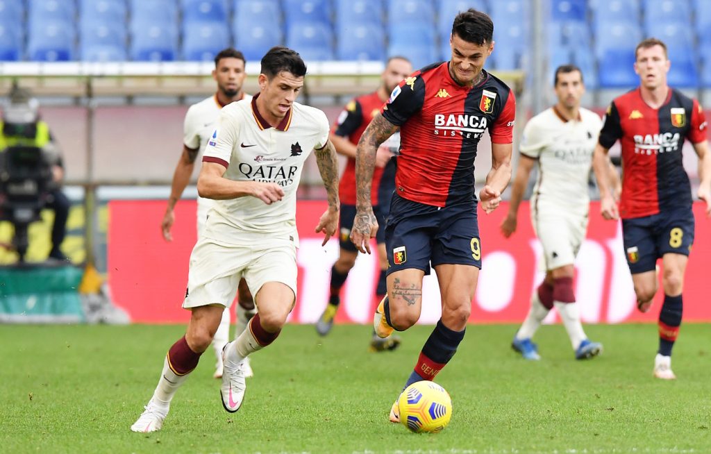 ibanez scamacca Genoa vs Roma - Serie A TIM 2020/2021