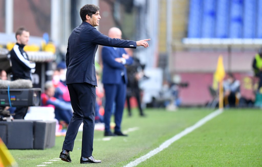 fonseca Genoa vs Roma - Serie A TIM 2020/2021