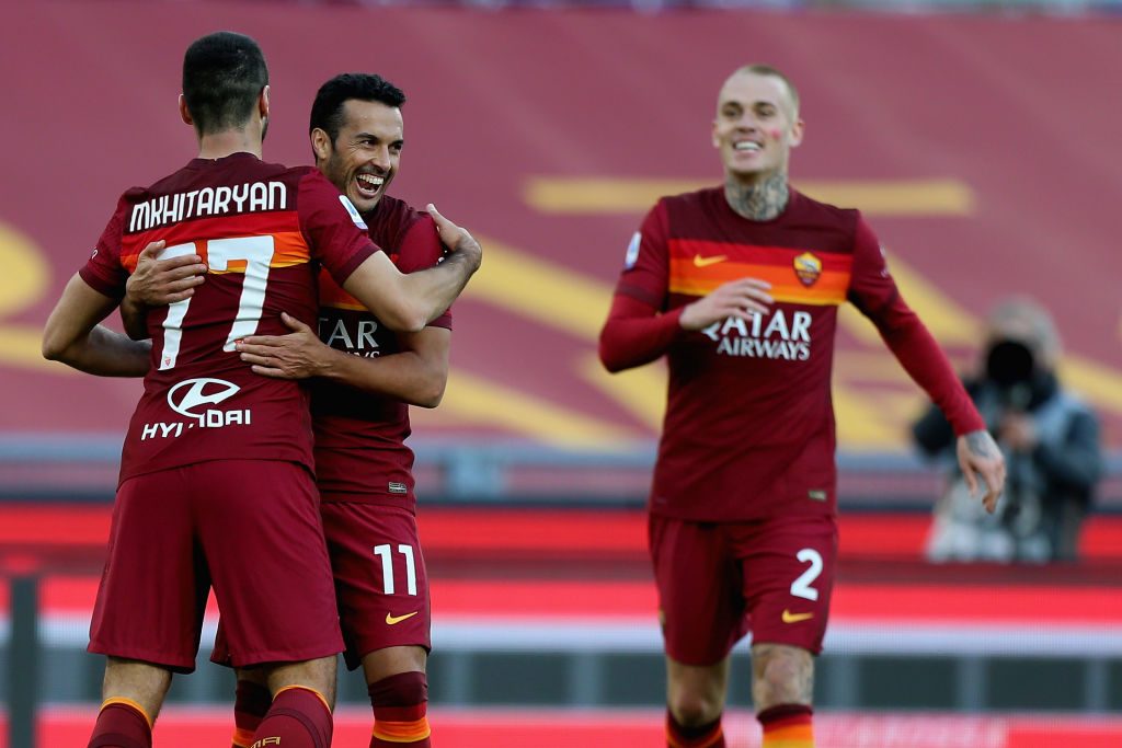 AS Roma v Parma Calcio Mkhitaryan Pedro Karsdorp