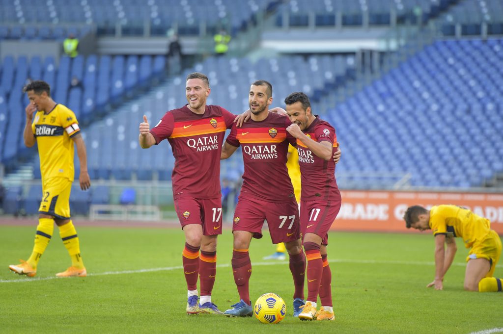 Roma Parma Pedro Mkhitaryan Veretout