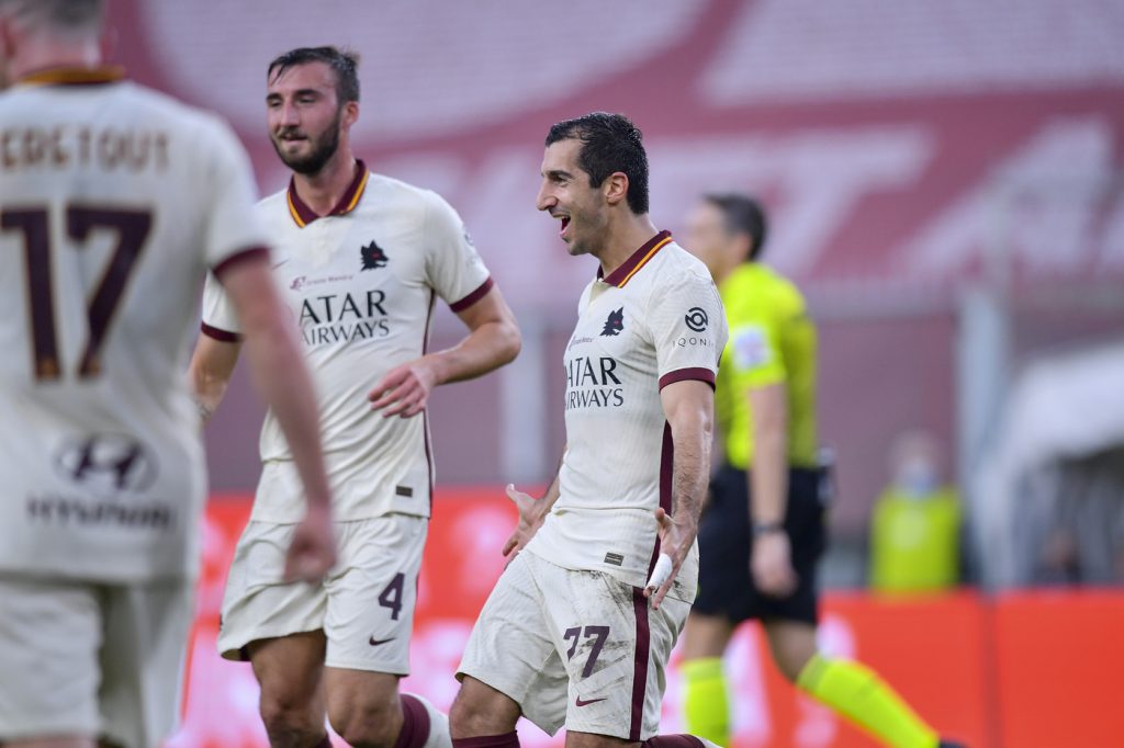 mkhitaryan cristante Genoa vs Roma - Serie A TIM 2020/2021