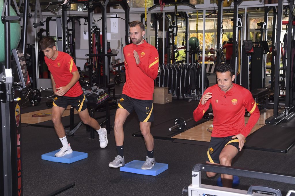 AS Roma, sessione di allenamento a Trigoria