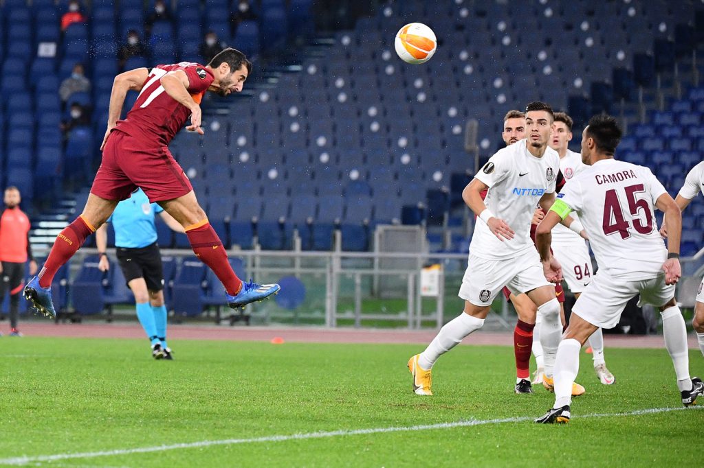 mkhitaryan Roma vs CFR Cluj - UEFA Europa League 2020/2021