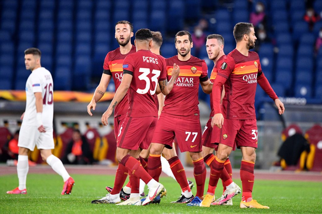 mkhitaryan peres cristante Roma vs CFR Cluj - UEFA Europa League 2020/2021