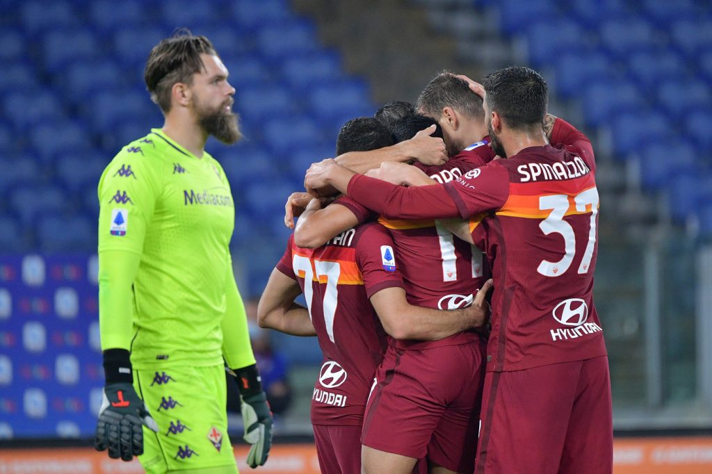 gol esultanza roma fiorentina pedro