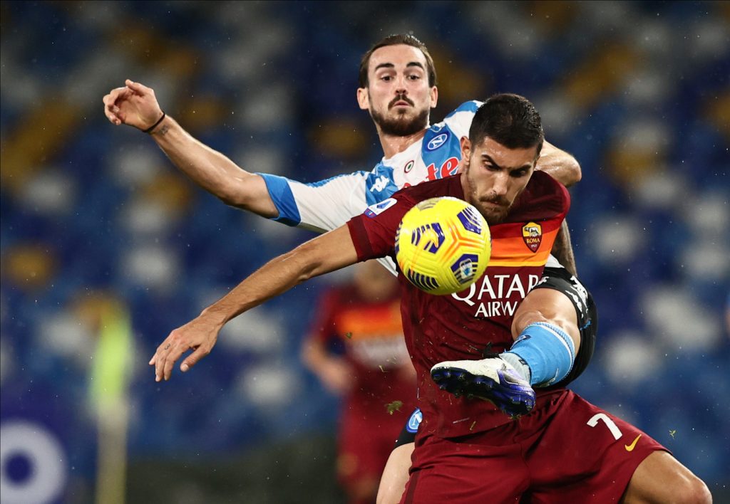 Napoli vs Roma - Serie A TIM 2020/2021 pellegrini fabian ruiz