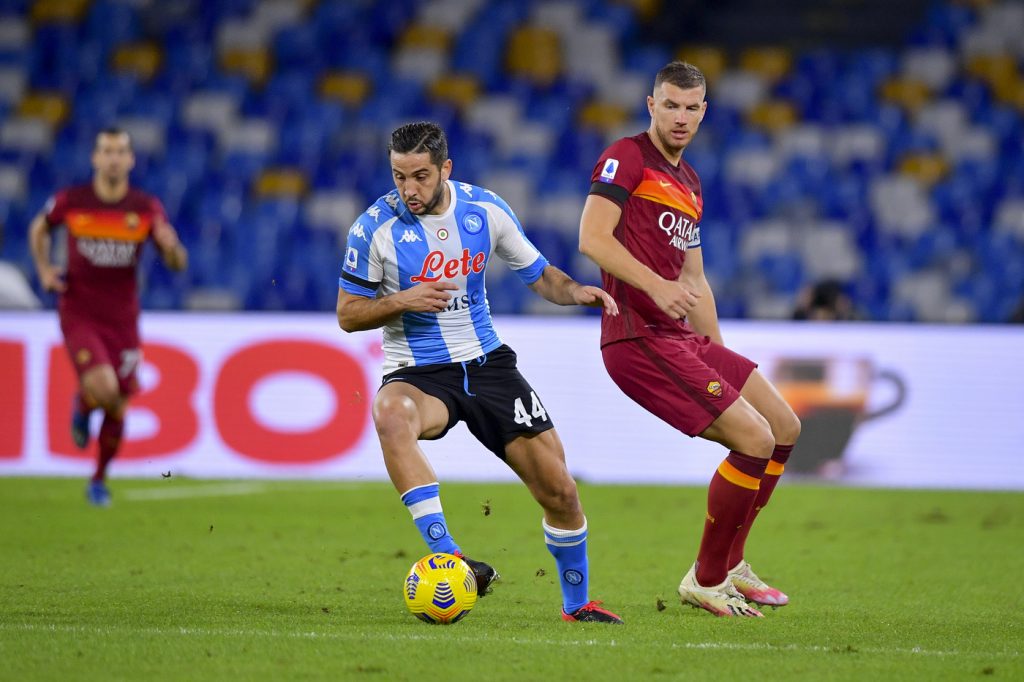 Napoli vs Roma - Serie A TIM 2020/2021 manolas dzeko