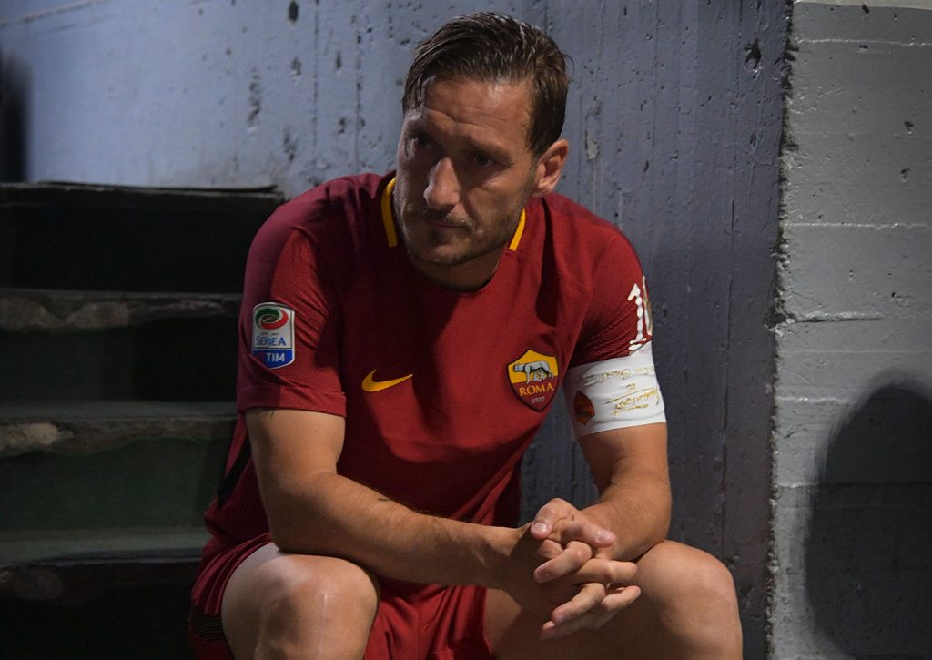 Stadio Olimpico di Roma, l'addio di Francesco Totti al calcio giocato