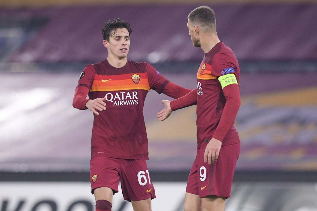 dzeko calafiori Roma vs Young Boys - UEFA Europa League 2020/2021