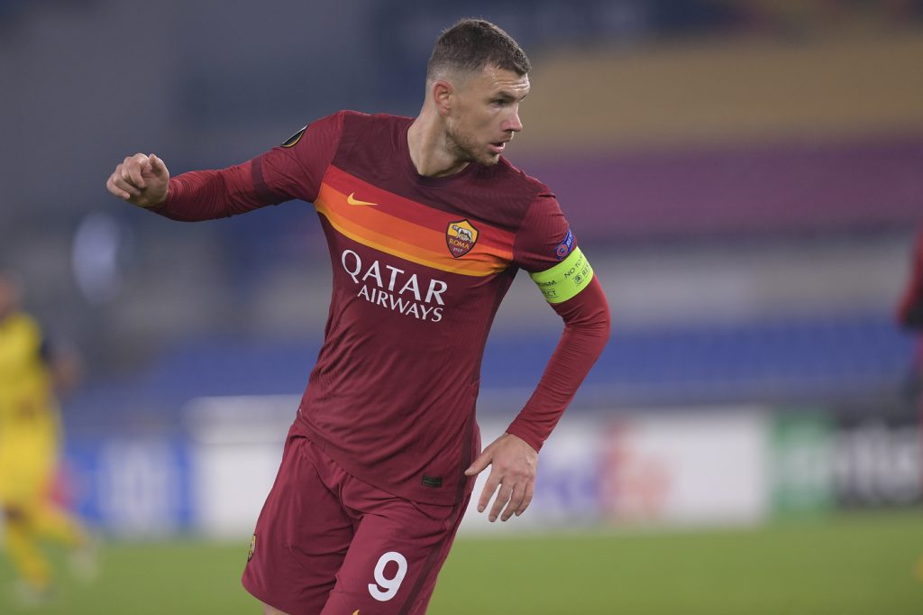 dzeko Roma vs Young Boys - UEFA Europa League 2020/2021