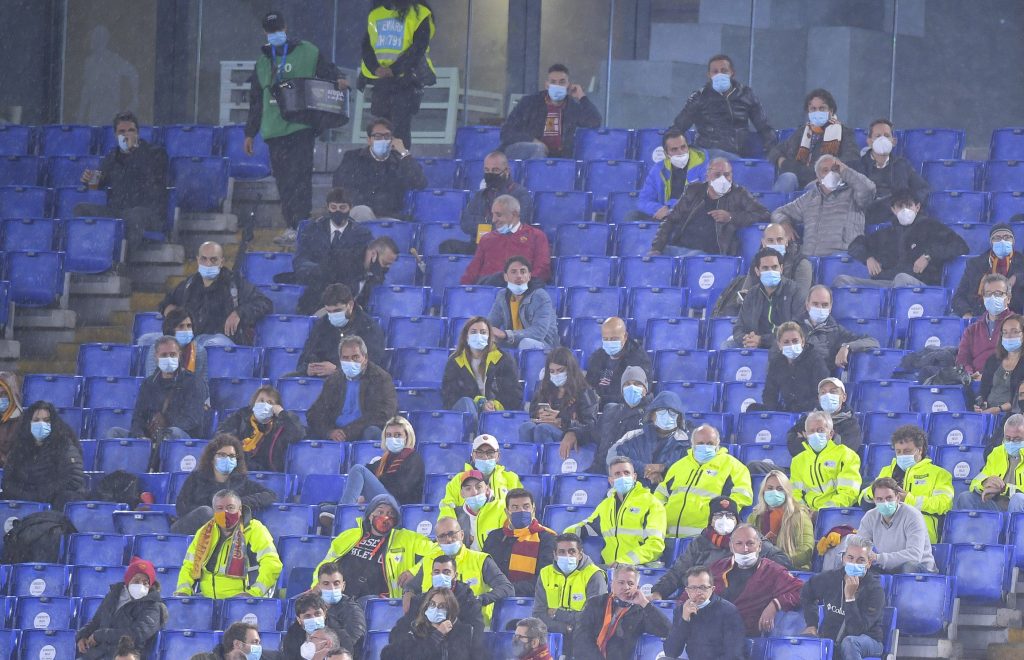 tifosi olimpico spalti Roma vs Juventus - Serie A TIM 2020/2021