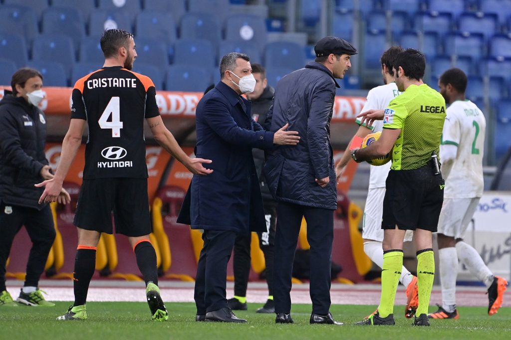 Fonseca Maresca Roma vs Sassuolo -  Serie A TIM 2020/2021