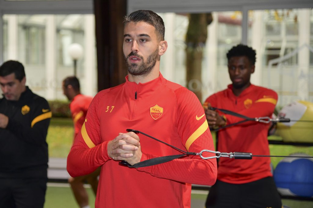 AS Roma, sessione di allenamento a Trigoria nel giorno della Festa dell'Immacolata Spinazzola