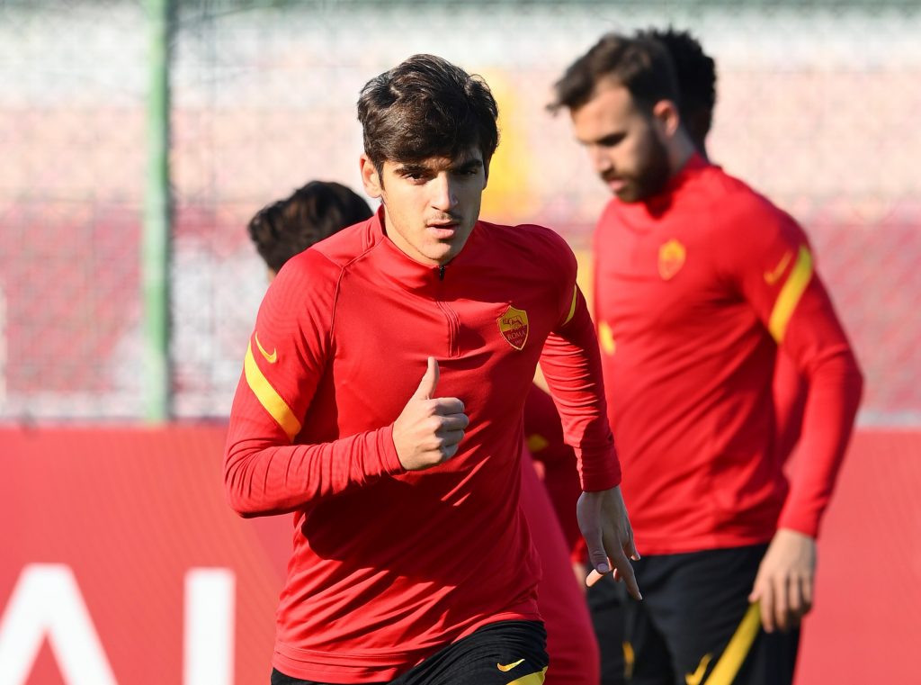 Villar AS Roma, sessione di allenamento a Trigoria