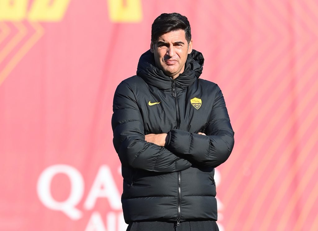 Fonseca AS Roma, sessione di allenamento a Trigoria