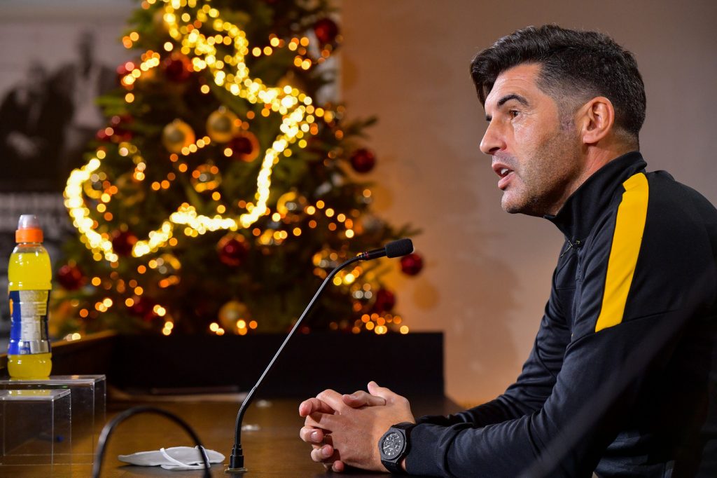 fonseca AS Roma, conferenza stampa di presentazione del match Bologna vs Roma