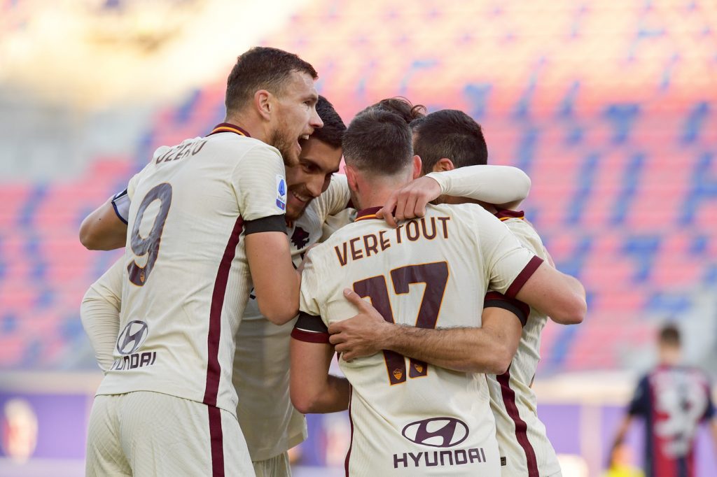 Bologna vs Roma - Esultanza Veretout