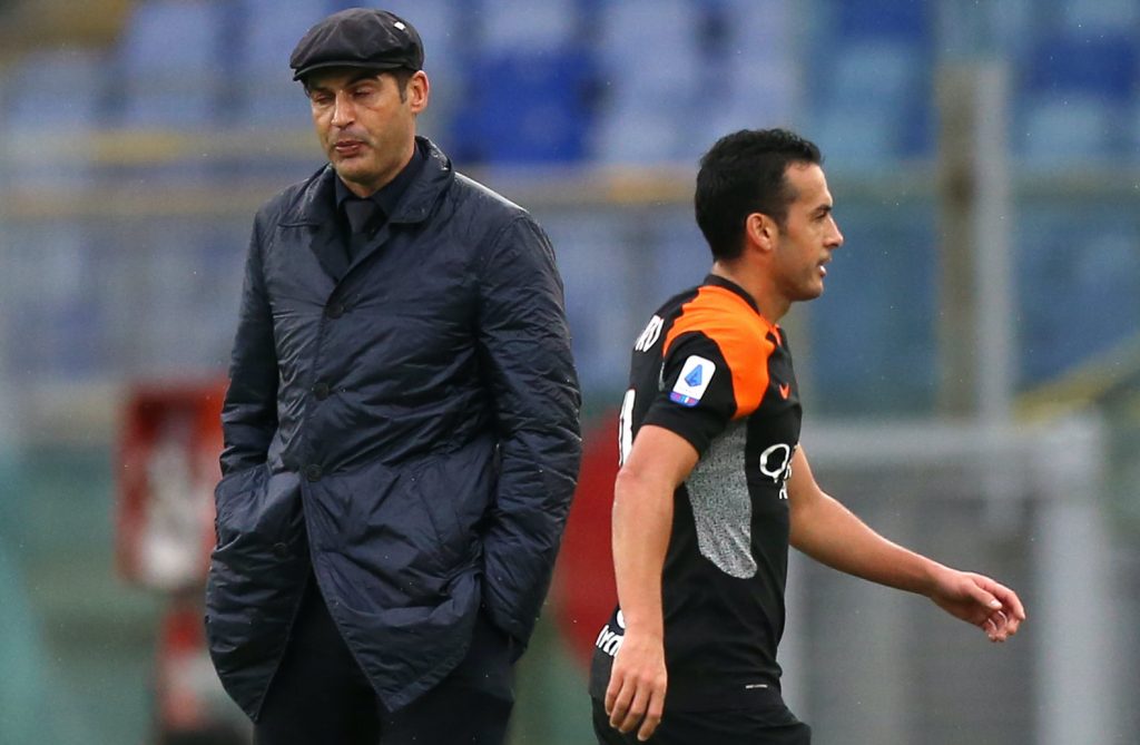 Pedro espulso Fonseca - AS Roma v US Sassuolo - Serie A