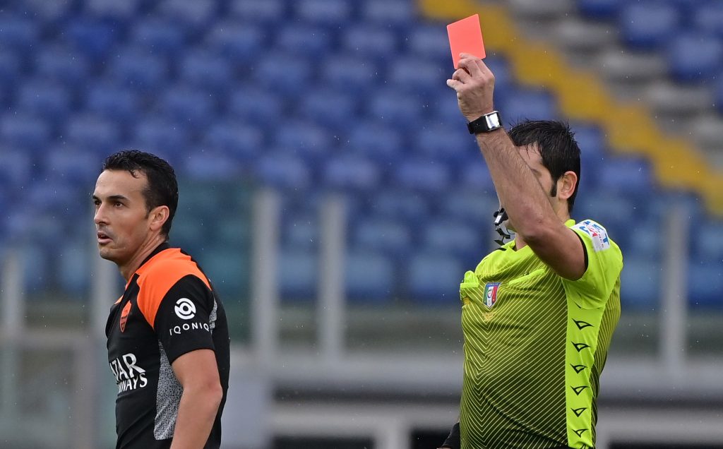 Pedro espulsione Maresca Roma vs Sassuolo -  Serie A TIM 2020/2021