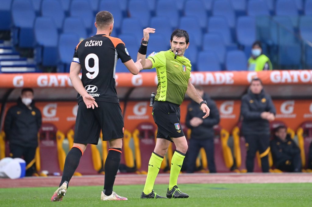 Dzeko Maresca Roma vs Sassuolo -  Serie A TIM 2020/2021