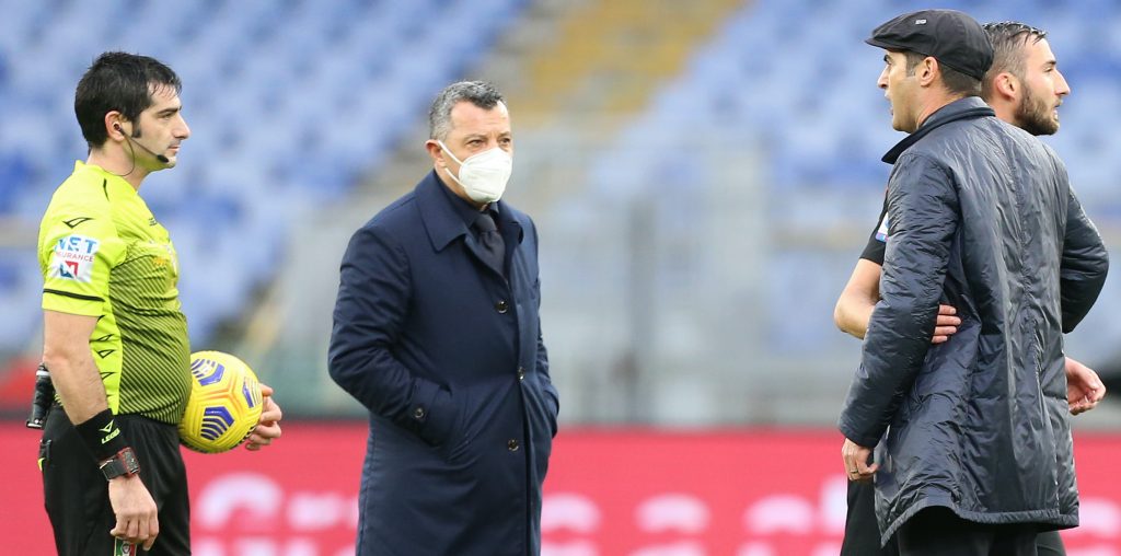 Fonseca Maresca espulsione AS Roma v US Sassuolo - Serie A
