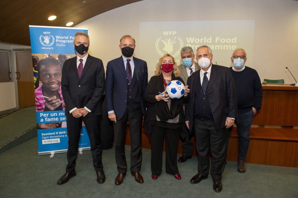 AS Roma, conferenza stampa World Food Programme