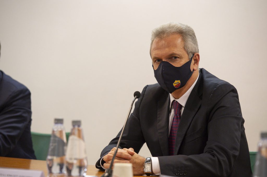 Fienga AS Roma, conferenza stampa World Food Programme