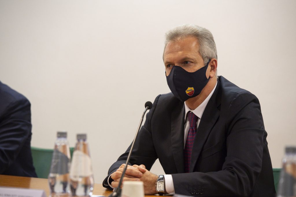 Fienga AS Roma, conferenza stampa World Food Programme