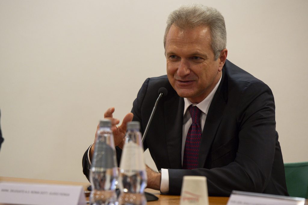 Fienga AS Roma, conferenza stampa World Food Programme