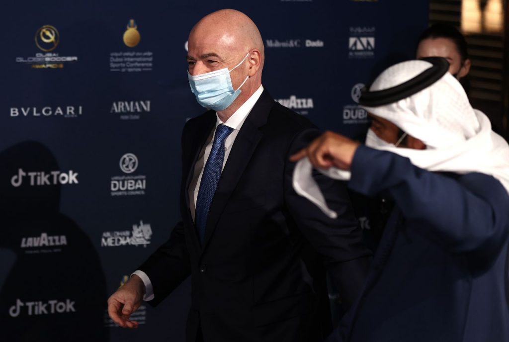 infantino globe soccer awards 2020