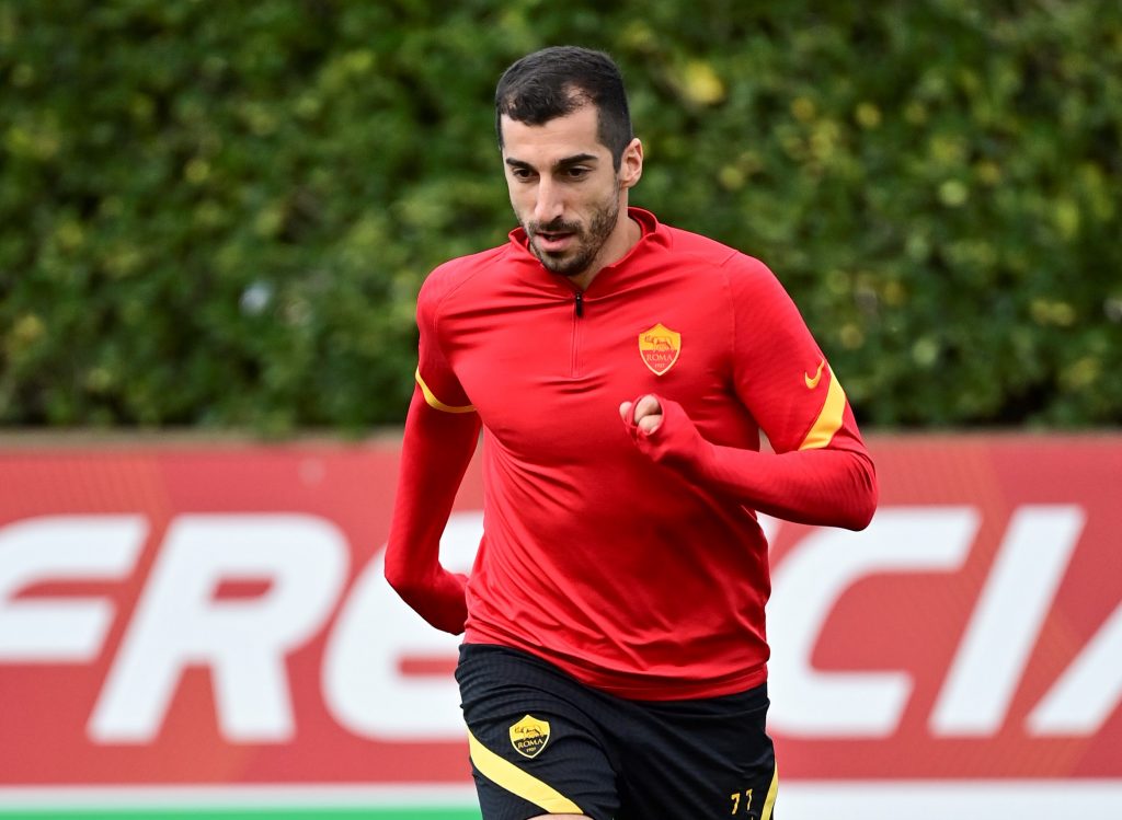 Mkhitaryan L'AS Roma in allenamento a TrigoriaL'AS Roma in allenamento a Trigoria