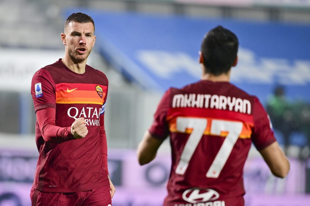 dzeko mkhitaryan Atalanta vs Roma - Serie A TIM 2020/2021