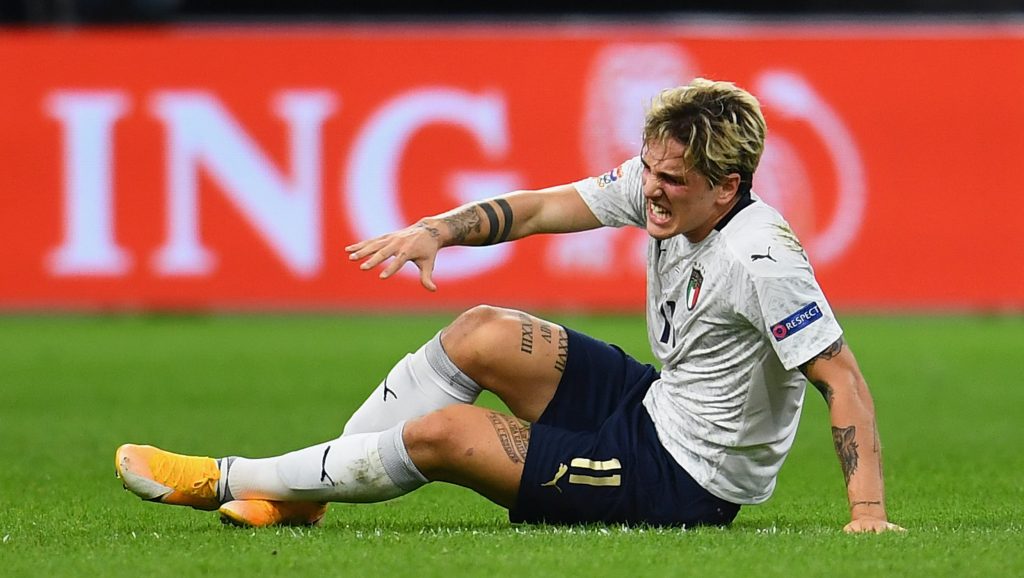 Zaniolo Italia infortunio Netherlands v Italy - UEFA Nations League