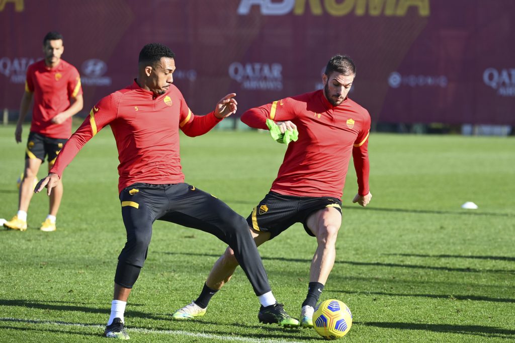 santon jesus AS Roma, sessione di allenamento a Trigoria
