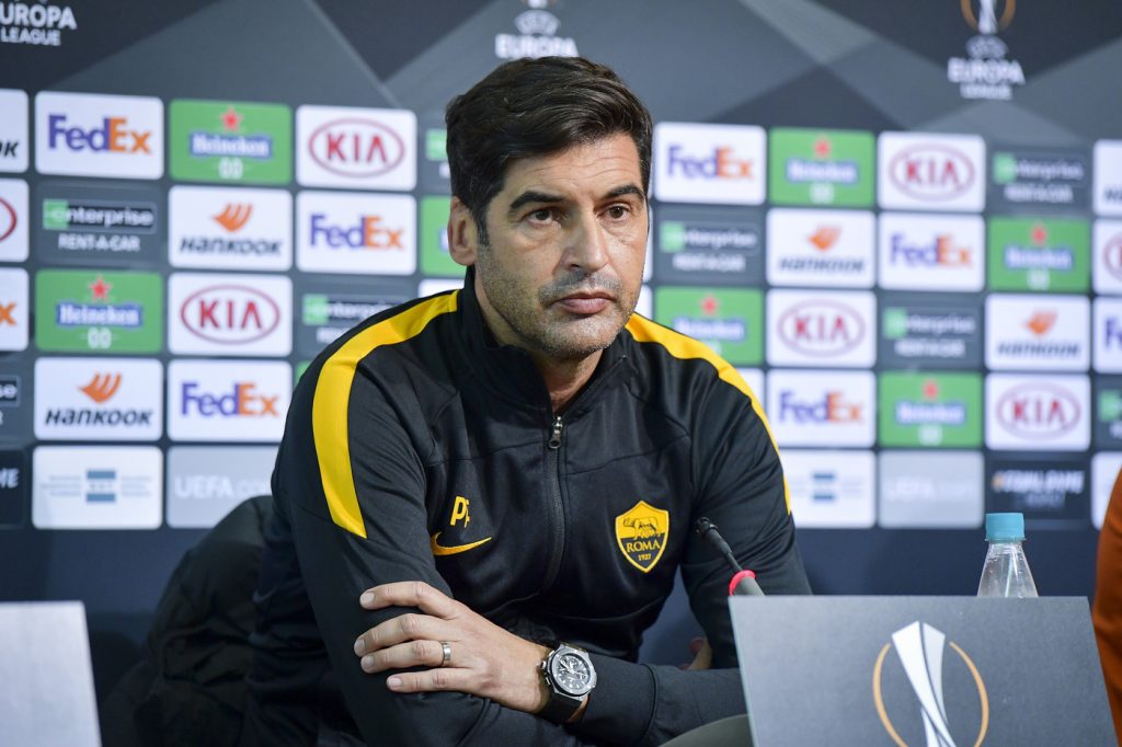 Conferenza stampa di presentazione del match di Europa League tra CSKA Sofia e Roma Fonseca Mayoral