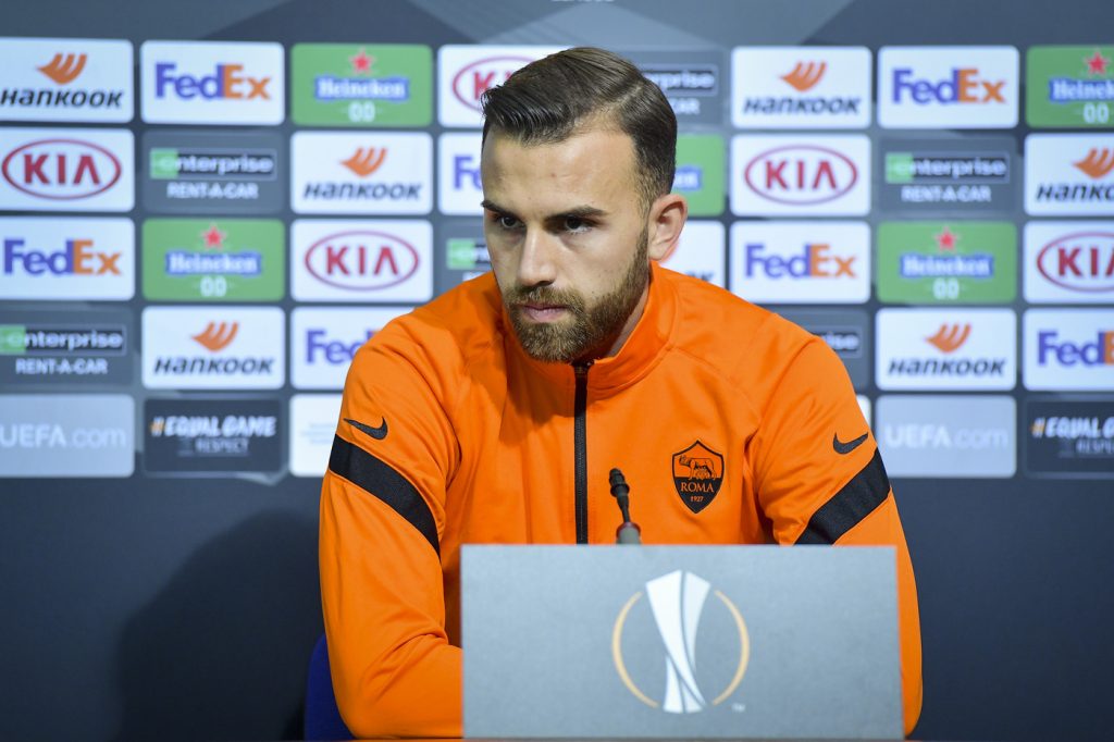 Conferenza stampa di presentazione del match di Europa League tra CSKA Sofia e Roma Fonseca Mayoral