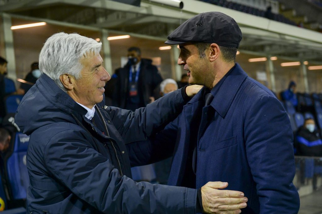 fonseca gasperini Atalanta vs Roma - Serie A TIM 2020/2021
