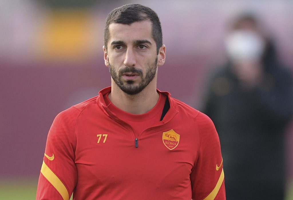 mkhitaryan L'AS Roma in allenamento a TrigoriaL'AS Roma in allenamento a Trigoria