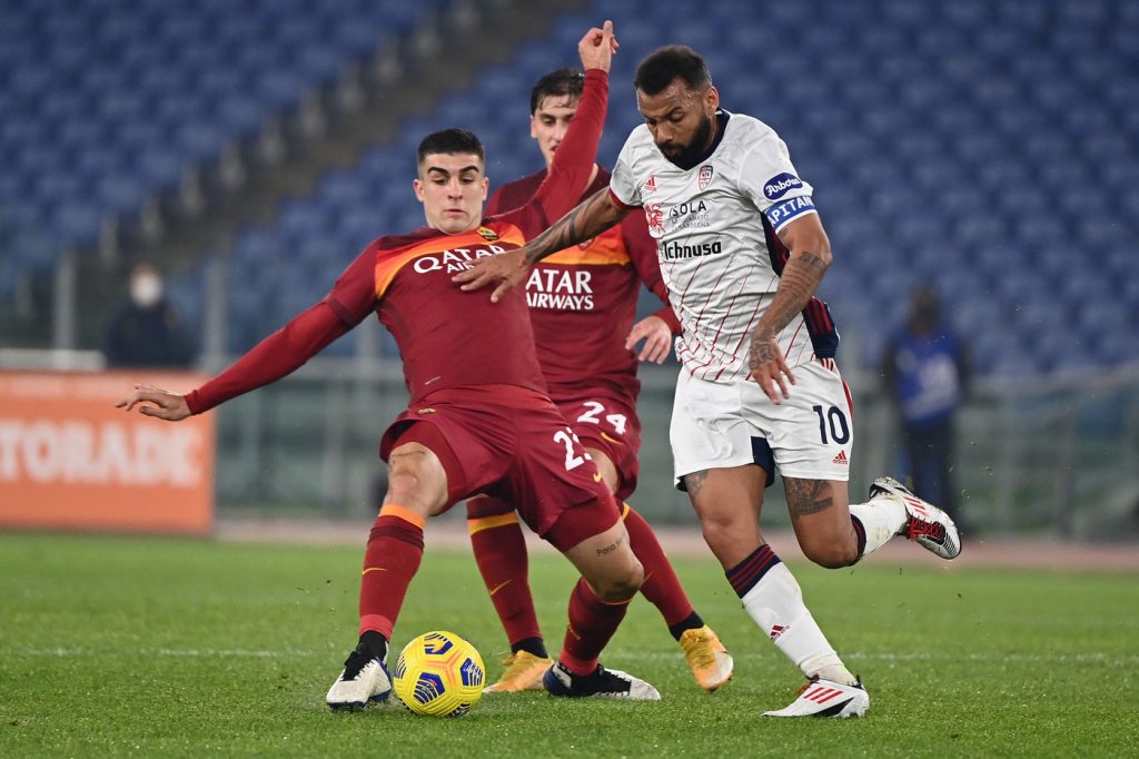 Mancini Roma vs Cagliari - Serie A TIM 2020/2021