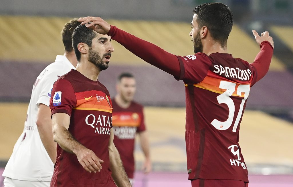 mkhitaryan spinazzola Roma vs Torino - Serie A TIM 2020/2021